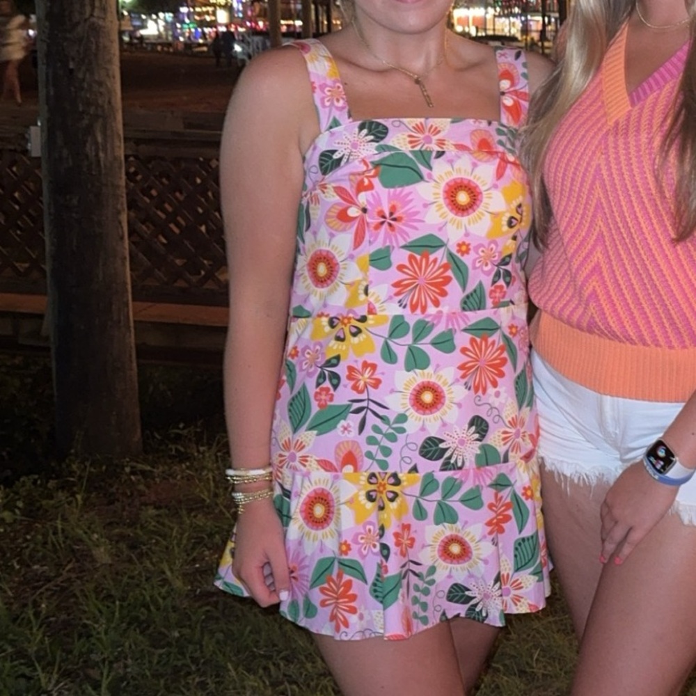 Floral Pink Sundress - Picture 4 of 4